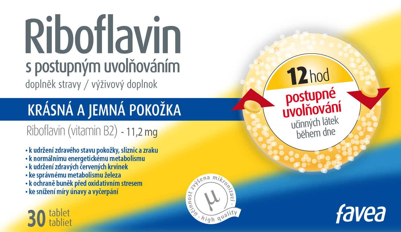 Favea Riboflavin S Postupným Uvolňováním Tbl.30