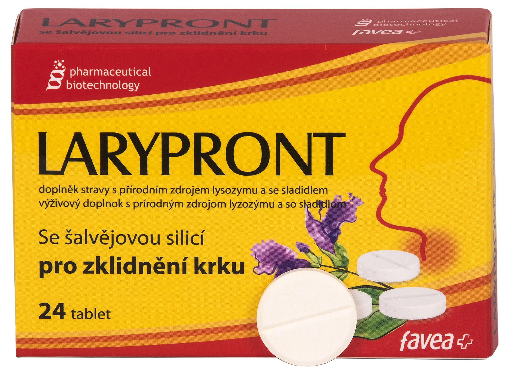 Favea Larypront Se šalvějovou Silicí Tbl.24
