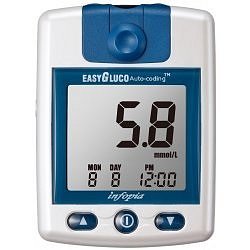 Easygluco Auto-coding glukometr,aut.kodování,inzul.režim,set,25ks proužk