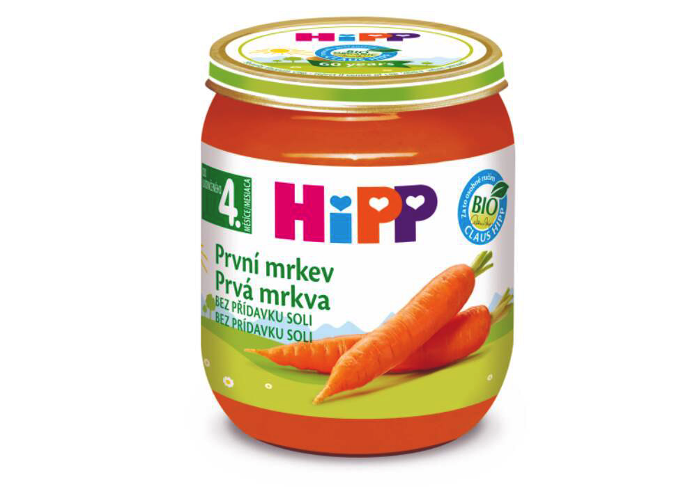 Hipp První Mrkev Bio 4m 125g