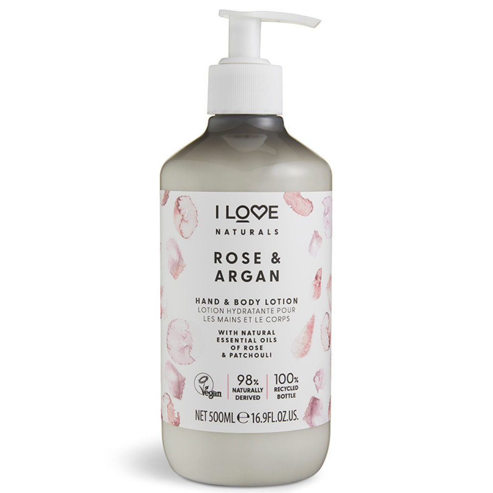 I LOVE Naturals Tělové mléko 500 ml - růže & argan