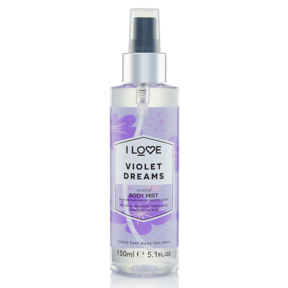 I LOVE Signature Tělový sprej 150 ml - fialové sny