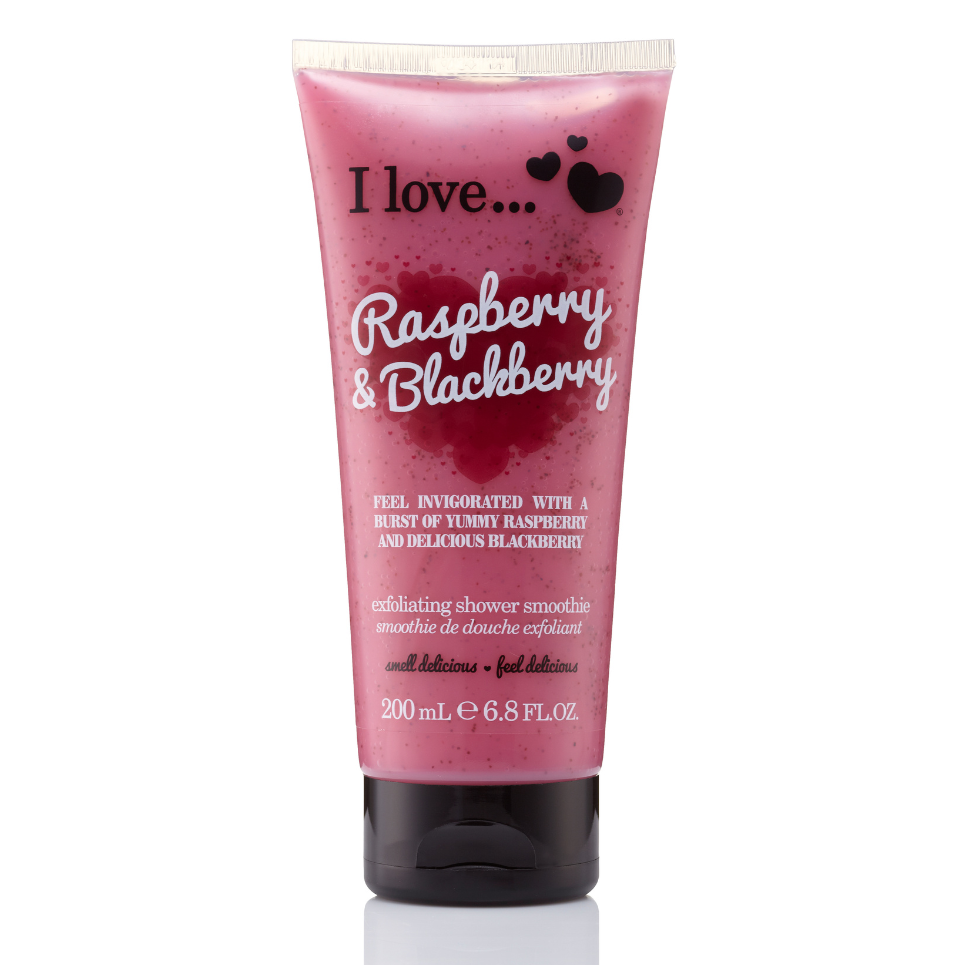 I LOVE Sprchový peeling 200 ml - malina s ostružinou