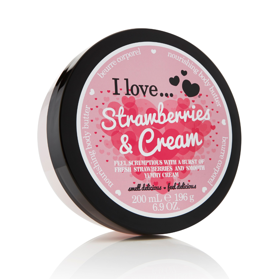 I LOVE Tělové máslo 200 ml - jahoda se smetanou