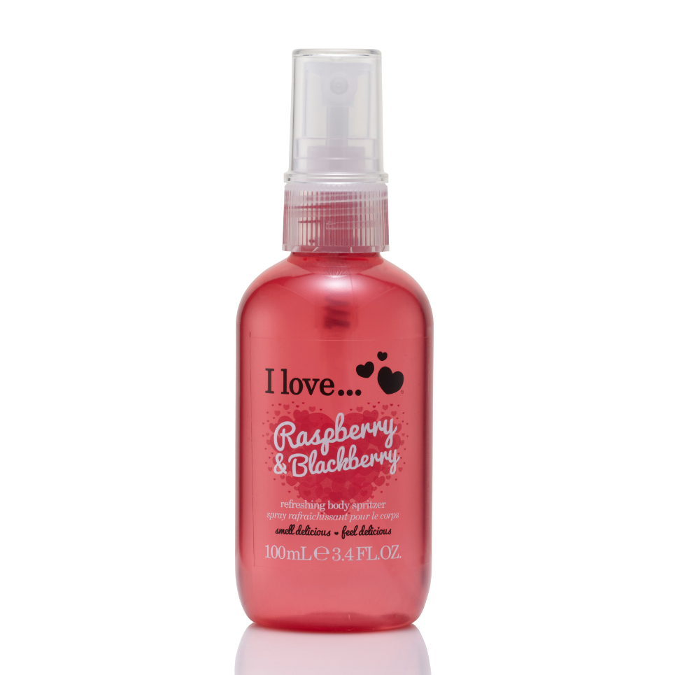 I LOVE Tělový sprej 100 ml - malina s ostružinou