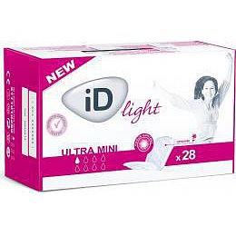 Vložky Absorpční Id Light Ultra Mini 100ml,cotton feel,28ks