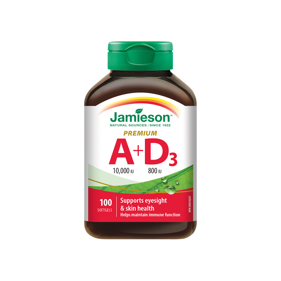 Jamieson Vitamíny A+d 10000/800 Iu Premium Cps.100