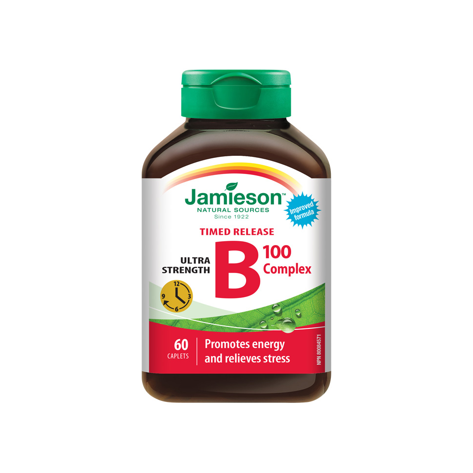 Jamieson B-komplex 100mg S Postupným Uvolň.tbl.60