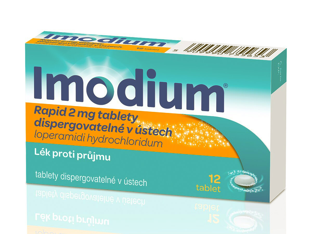Imodium RAPID 2 mg tablety dispergovatelné v ústech 12 ks