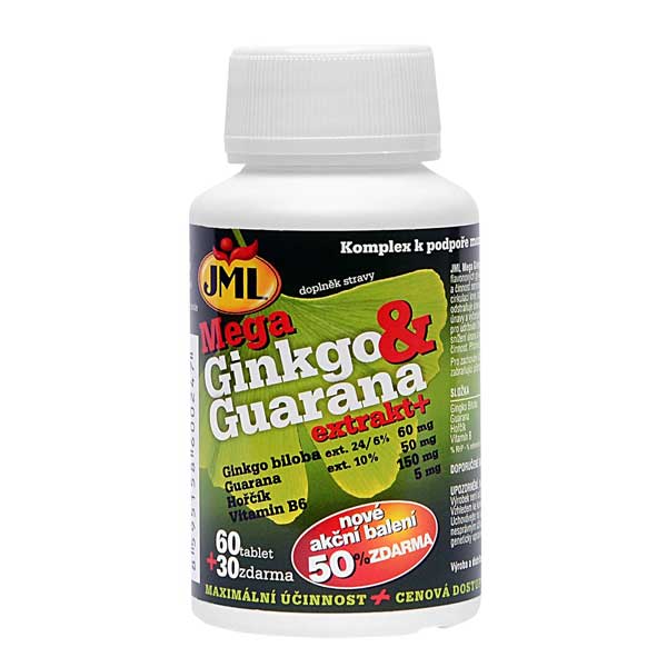 Jml Mega Ginkgo Guarana+ Tbl.60+30 Zdarma