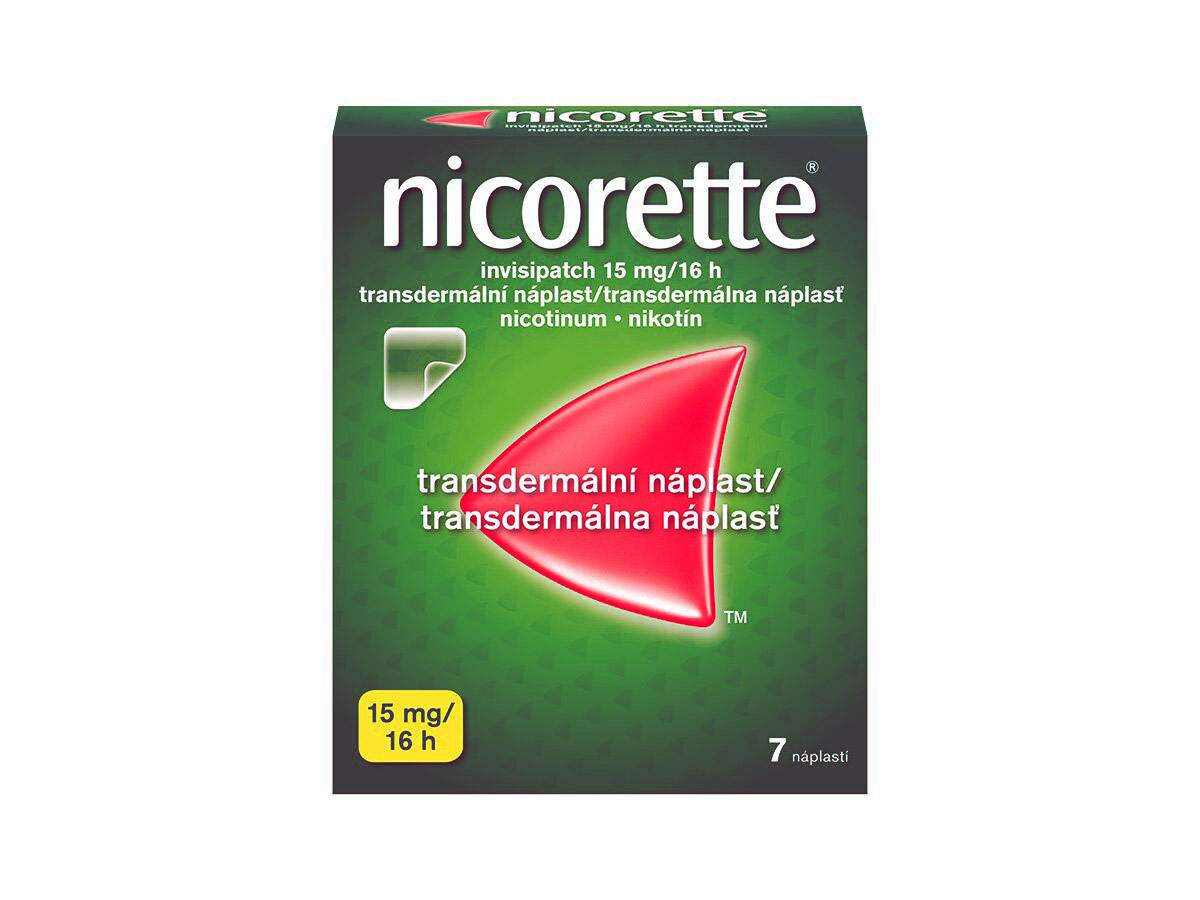 Nicorette Invisipatch 15mg/16h transdermální náplast 7ks