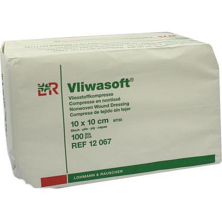 Kompresy Vliwasoft Nesterilní 10x10cm,6 vrstev,netkaný textil,100ks