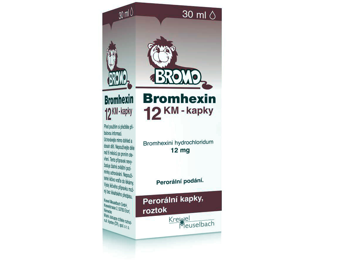 Bromhexin 12 Km kapky 12mg/ml 30ml