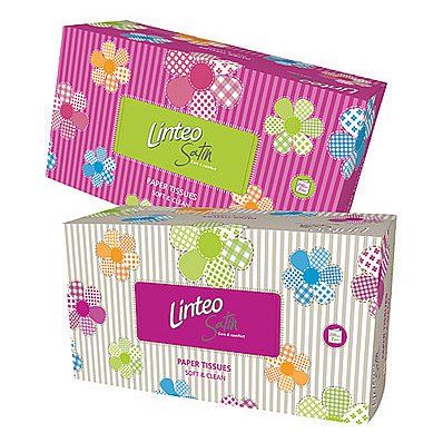 Linteo Papírové Kapesníky 2vrstvé Bílé 200ks