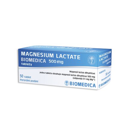 Magnesium Lactate Biomedica 500mg 50 tablet