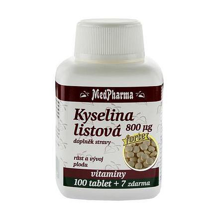 Medpharma Kyselina Listová 800mcg Tbl.107