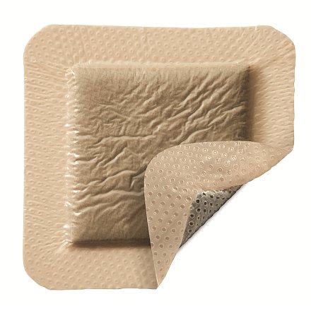 Mepilex Border Ag 10x12,5 cm, 5 ks, antimikrobiální pěnové samolepíc