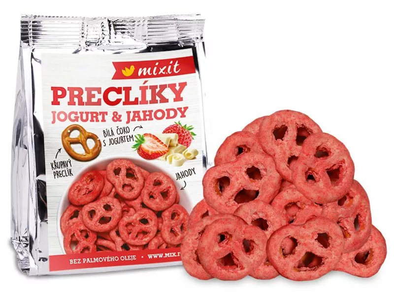 Mixit Preclíky Do Kapsy - Jogurtová čokoláda S Jahodami 70g