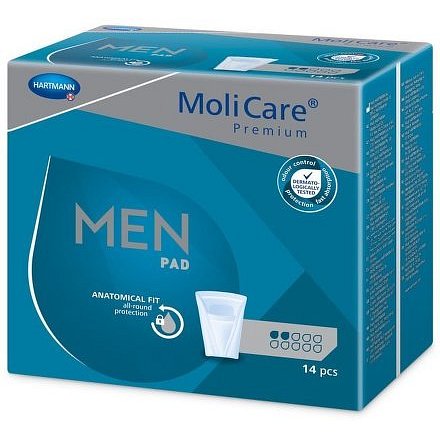 Vložky Absorpční Molicare Men 2 Kapky 330ml,14ks
