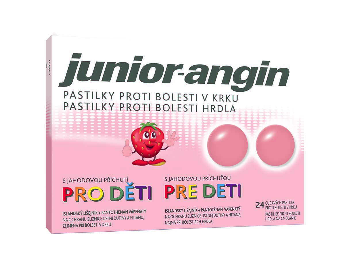 Junior-angin Pastilky Pro Děti 24ks