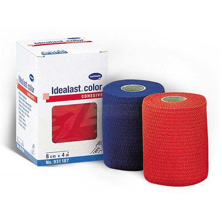 Obin.elast.idealast-haft Color 8cmx4m/1ks červená