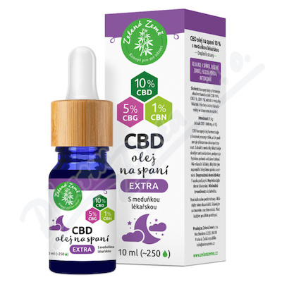 Zelená Země CBD olej na spaní extra 10 ml