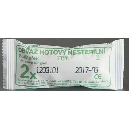 Obvaz Hotový Se 2 Polštářky Nesterilní Steriwund