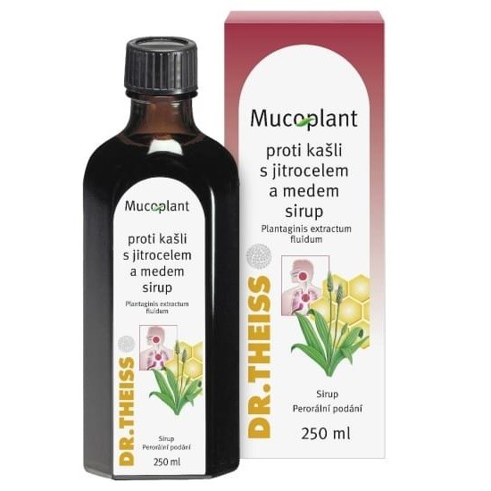 Mucoplant proti kašli s jitrocelem a medem sirup 250ml