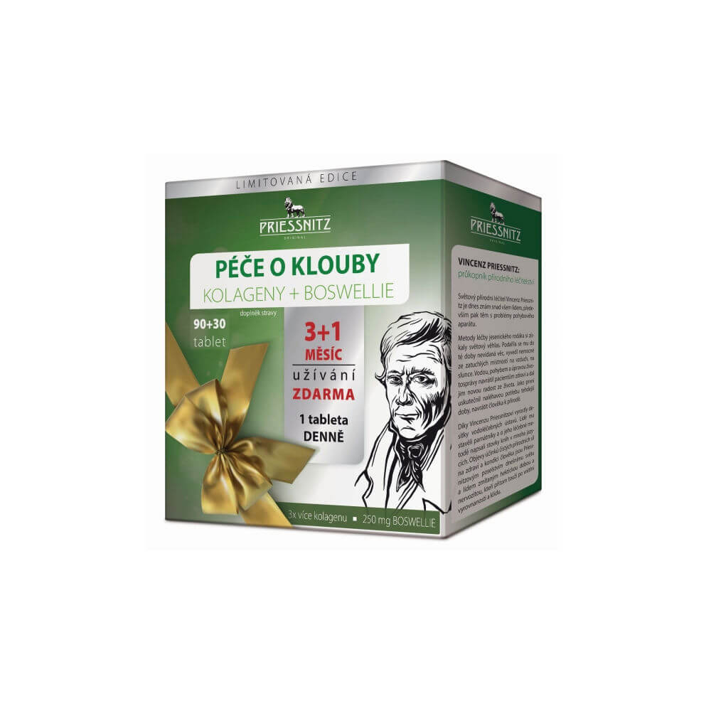 Priessnitz Kolagen + boswellie péče o klouby 90+30 tablet