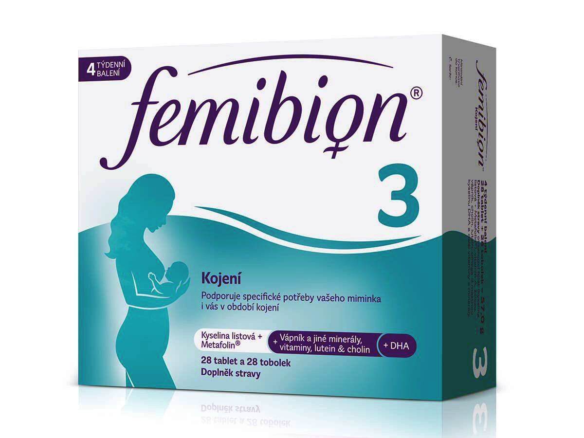 Femibion 3 Kojení Tbl.28 + Tobolek 28