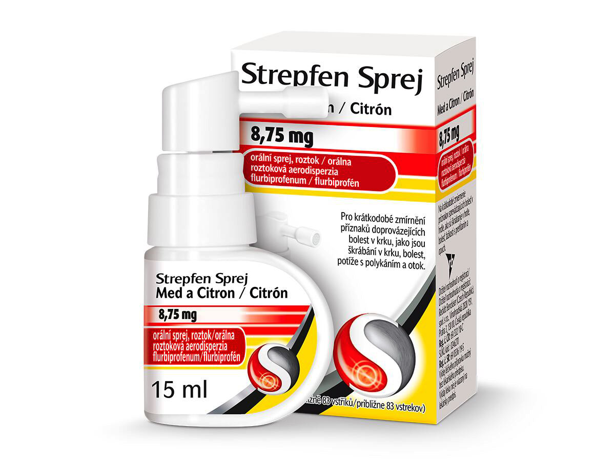 Strepfen sprej med a citron 8,75mg 15ml
