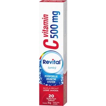 Revital C Vitamin 500mg Jahoda Tbl.eff.20