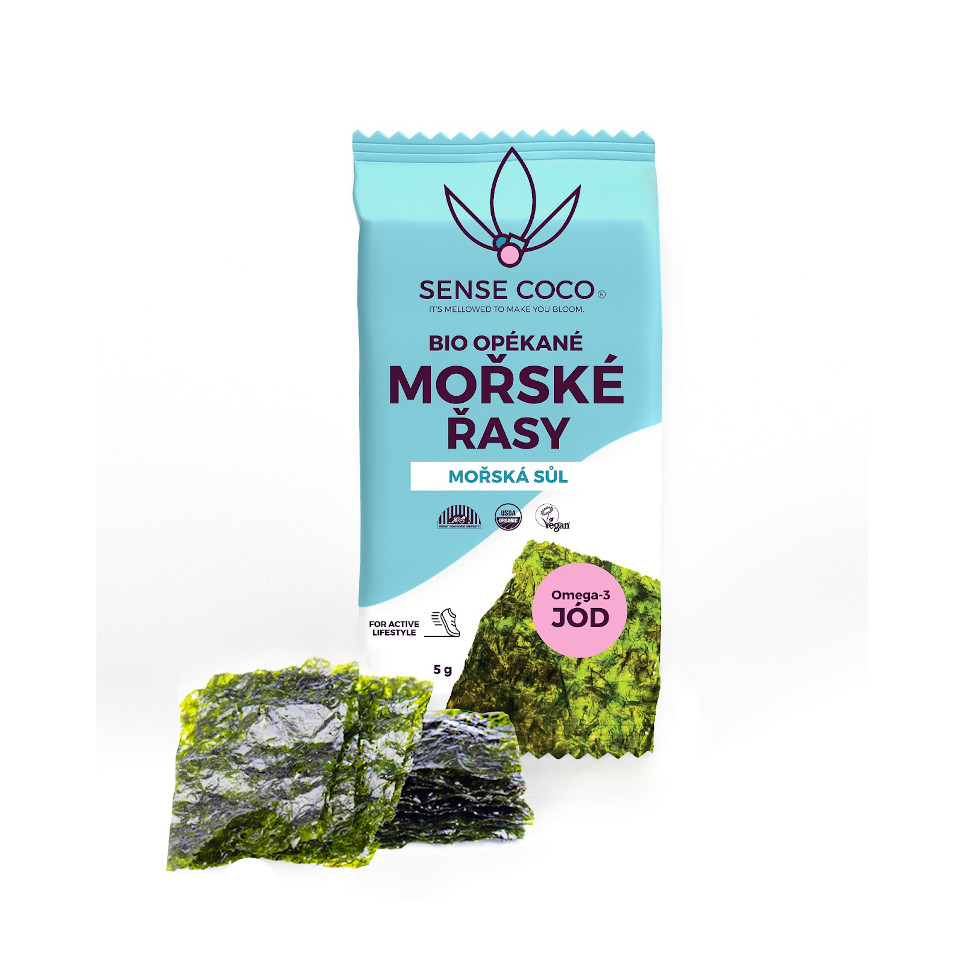 Sense Coco Bio Opékané Mořské řasy S Mořskou Solí 5g