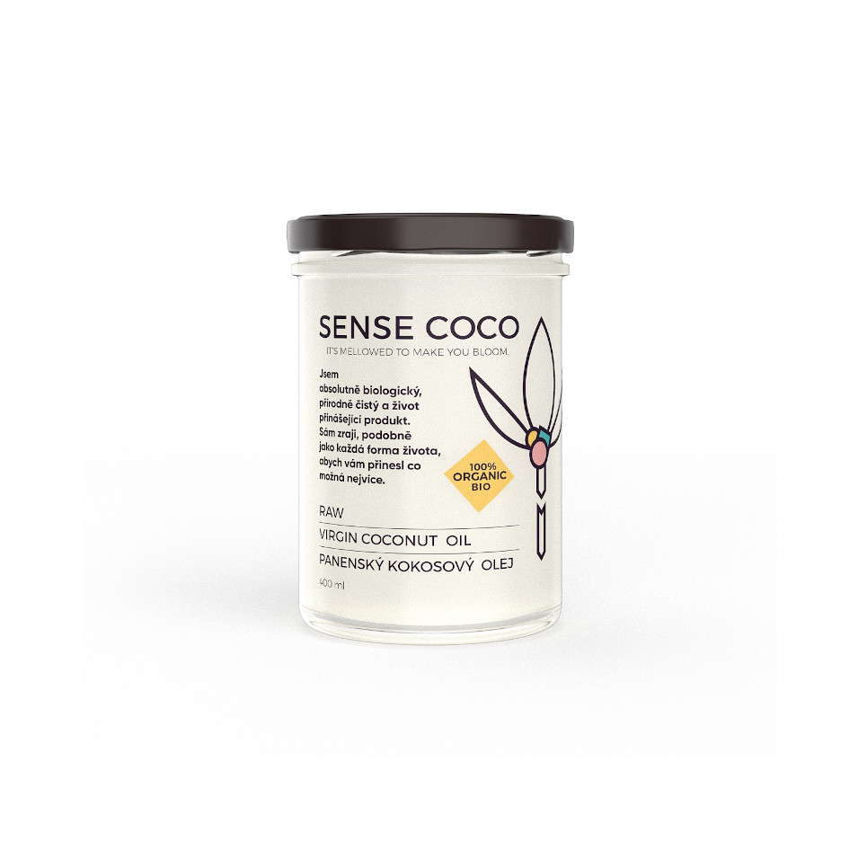 Sense Coco Raw Panenský Kokosový Olej Bio 400ml