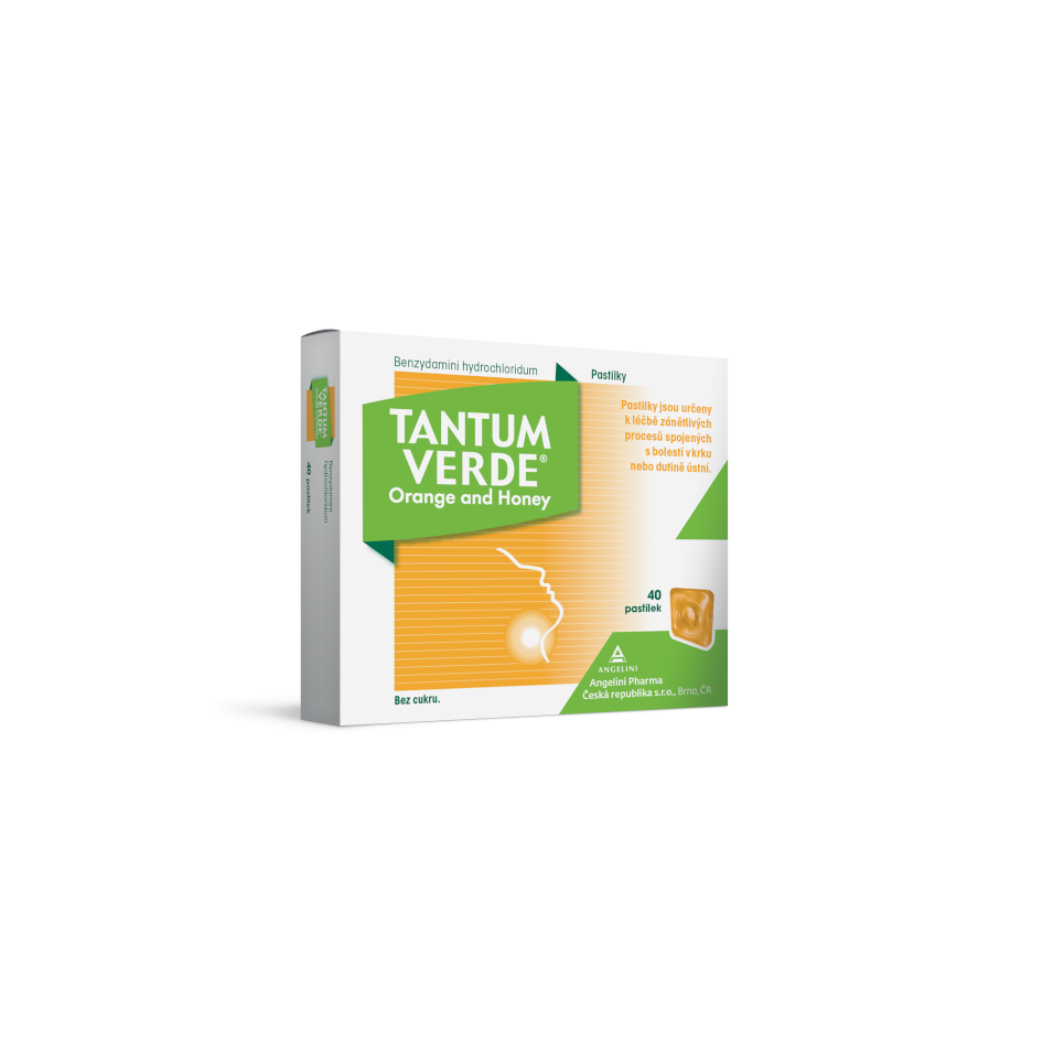 Tantum Verde Orange And Honey 3mg 40 pastilek