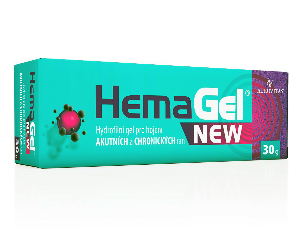 Hemagel New 30g urychlení hojení chronických ran, vychytávání ros