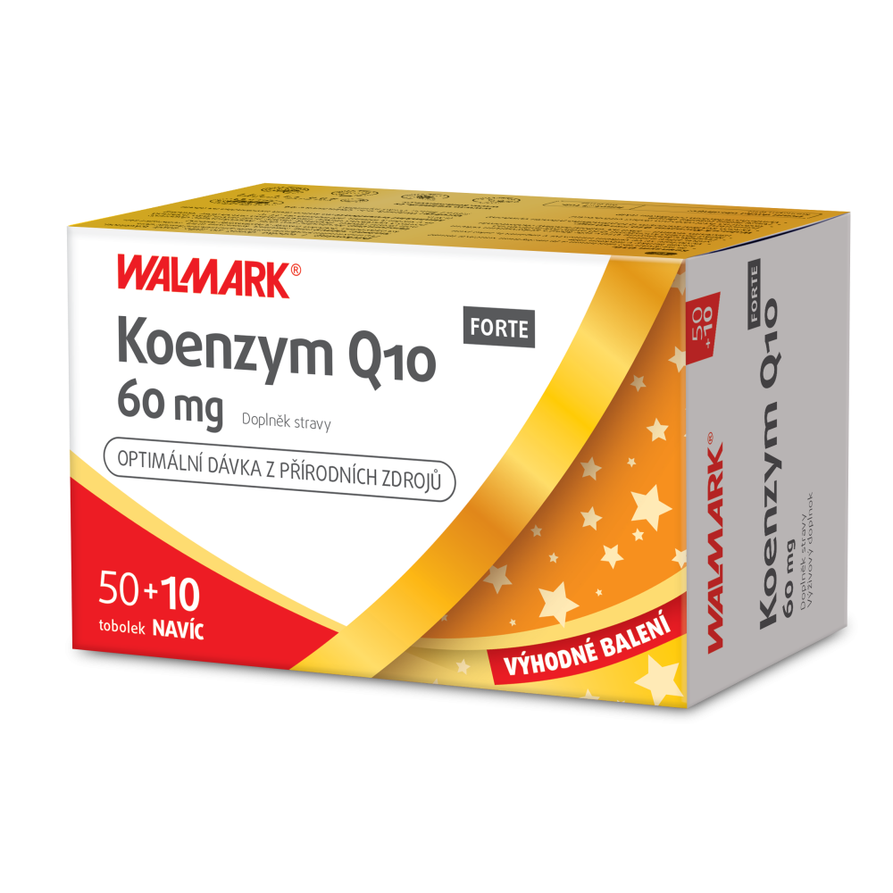 Walmark Koenzym Q10 Forte 60mg 50+10 Tobolek Zdarma