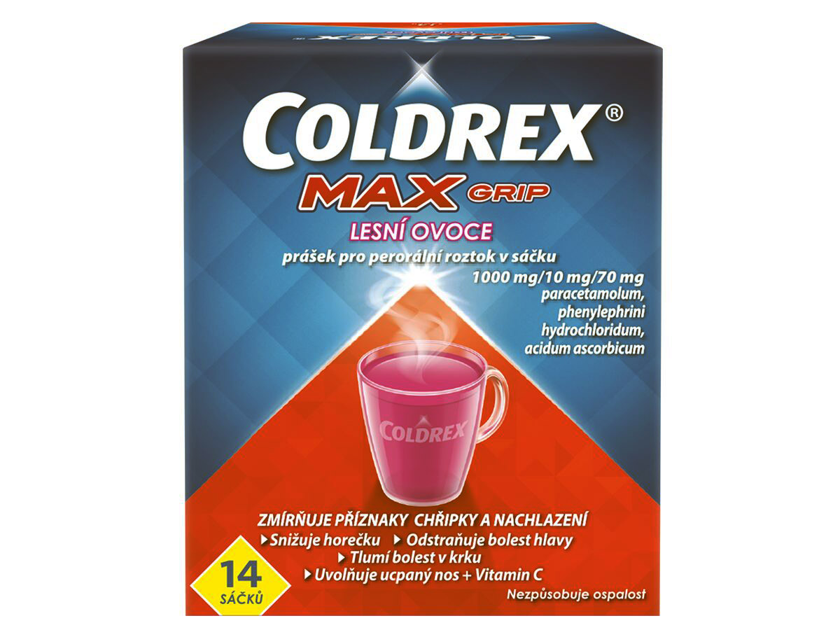 Coldrex MAXGrip Lesní ovoce sáčky 14 ks