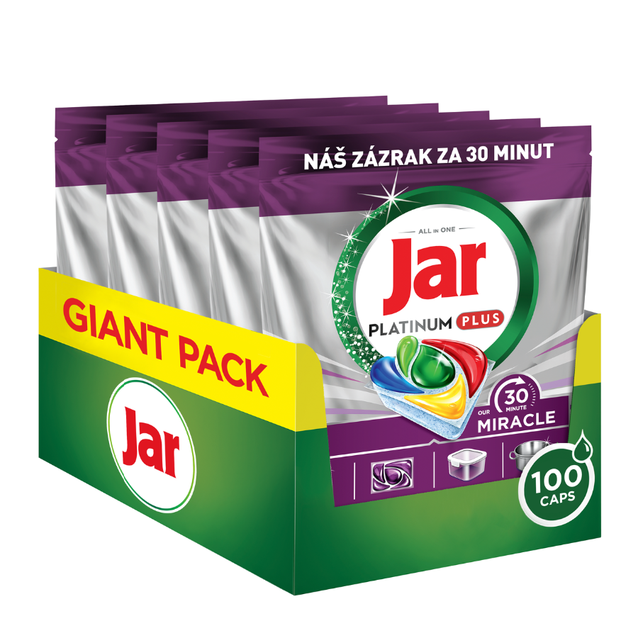 Jar Our 30 Minute Miracle Platinum Plus kapsle na nádobí 5x20 ks box