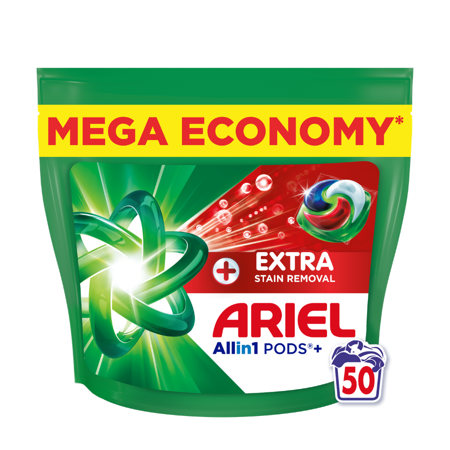 Ariel Extra Clean kapsle na praní 50 ks