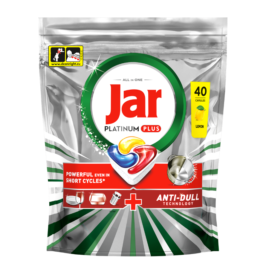 Jar Platinum Lemon kapsle do myčky 40 ks