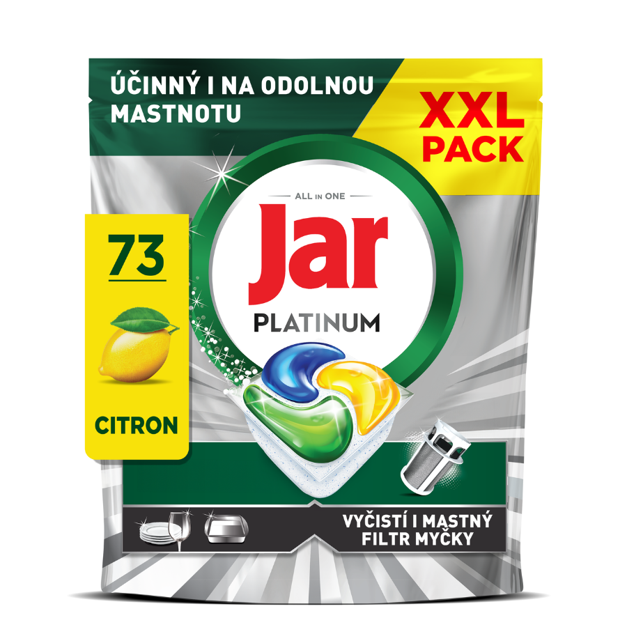 Jar Platinum Lemon kapsle do myčky 73 ks