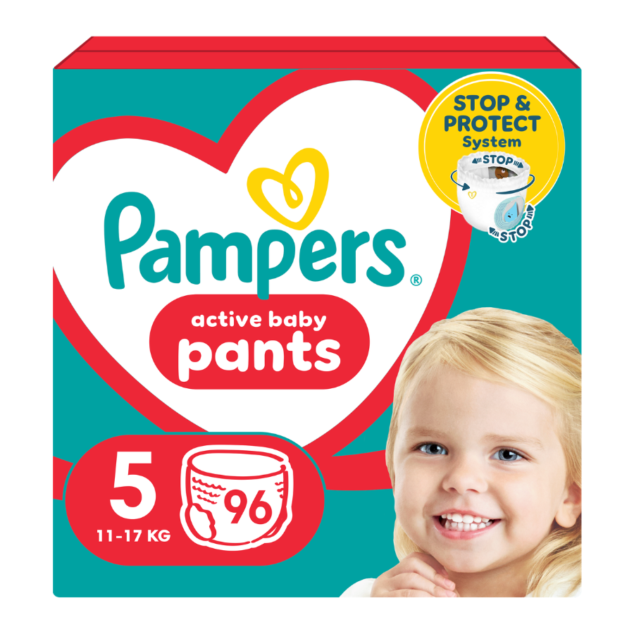 Pampers kalhotkové plenky vel. 5 Mega Box 96 ks