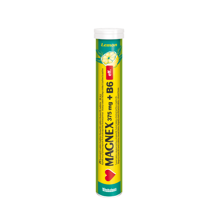 Magnex 375 mg + B6 eff. 20 šumivých tablet