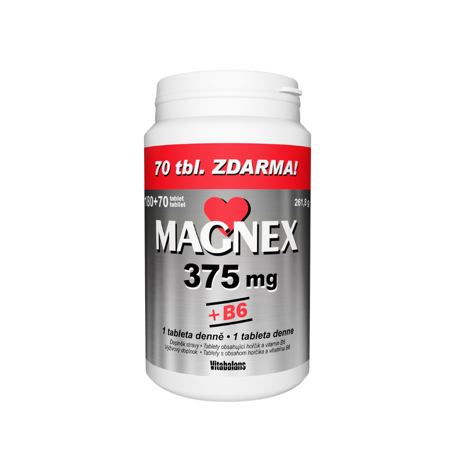 Magnex 375 mg + B6 180 + 70 tablet