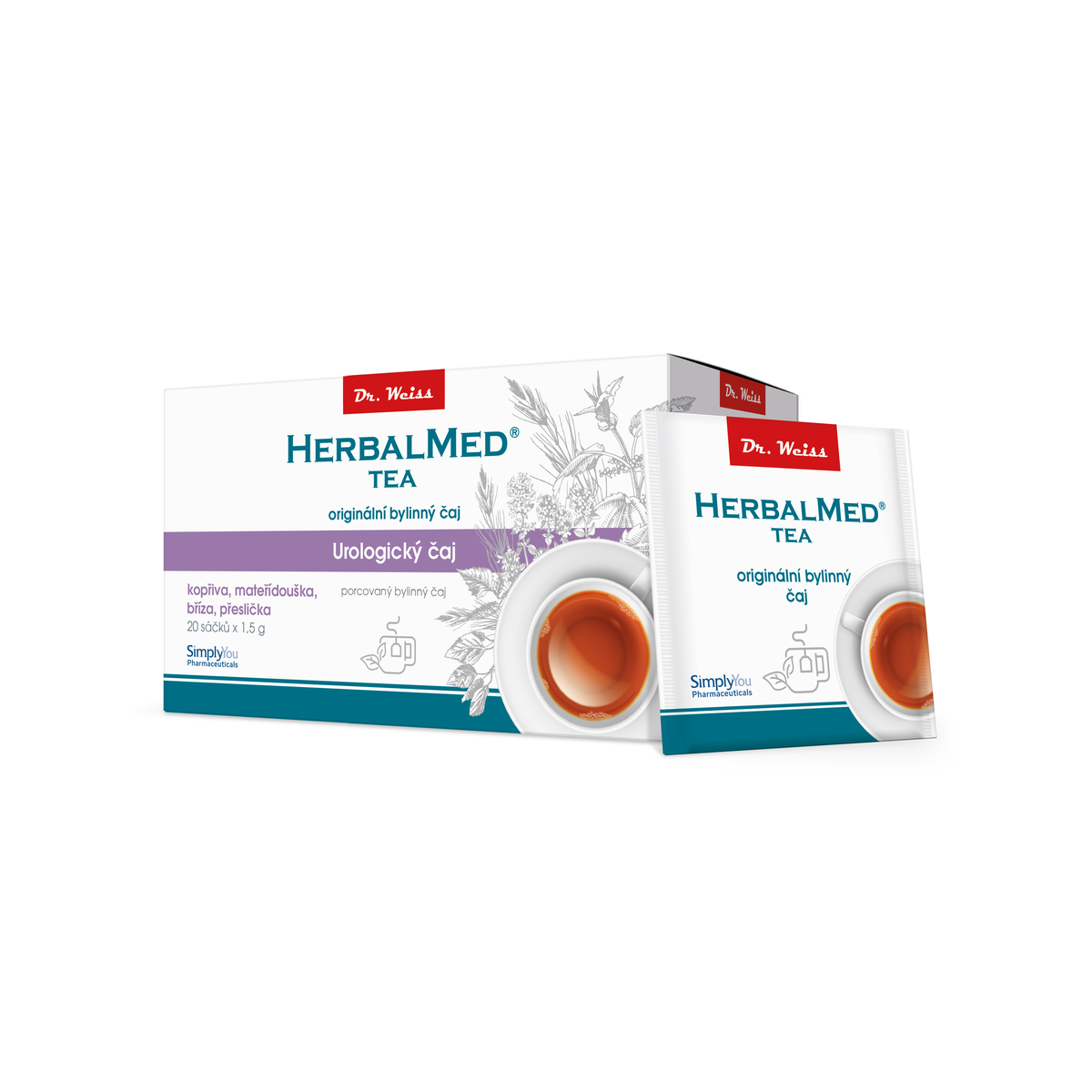 HerbalMed Urologický bylinný čaj Dr. Weiss 20 sáčků