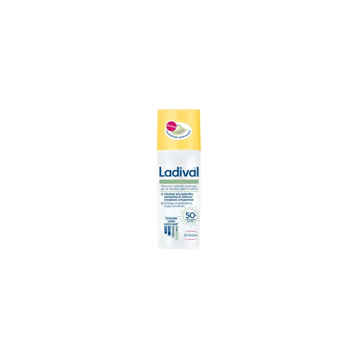 Ladival opalovací gel zarudlá pleť na obličeji SPF50+ 50ml