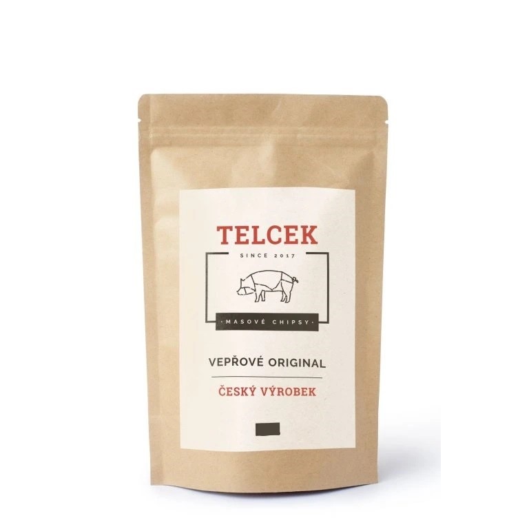 Telcek Masové vepřové chipsy Original 80g