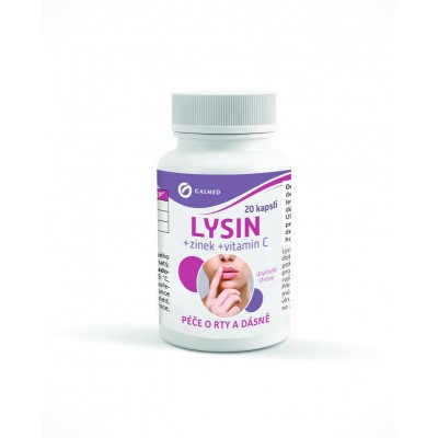 Lysin+zinek+vitamín C 20  kapslí Galmed