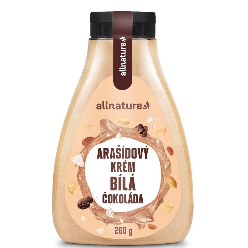 Allnature Arašídový Krém Bílá čokoláda 260g